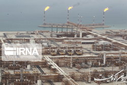 میانگین برداشت روزانه ۶۱۴.۷ میلیون مترمکعب گاز از میدان پارس جنوبی