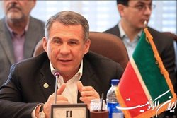 رئیس جمهور تاتارستان در رأس هیأتی تجاری-سیاسی وارد تهران شد