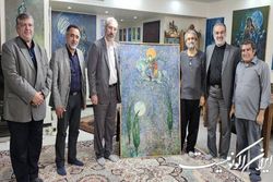 دیدار مدیران هنری با احمد خلیلی‌فرد هنرمند پیشکسوت هنرهای تجسمی