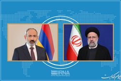 آیت‌الله رئیسی از پاشینیان در مجموعه سعدآباد استقبال کرد