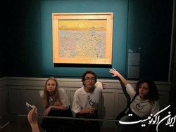 معترضان روی نقاشی «ون‌گوگ» سوپ ریختند