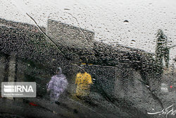 بارش پراکنده باران در تهران