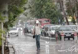 تداوم بارش‌های رگباری در بخش‌هایی از شمال کشور
