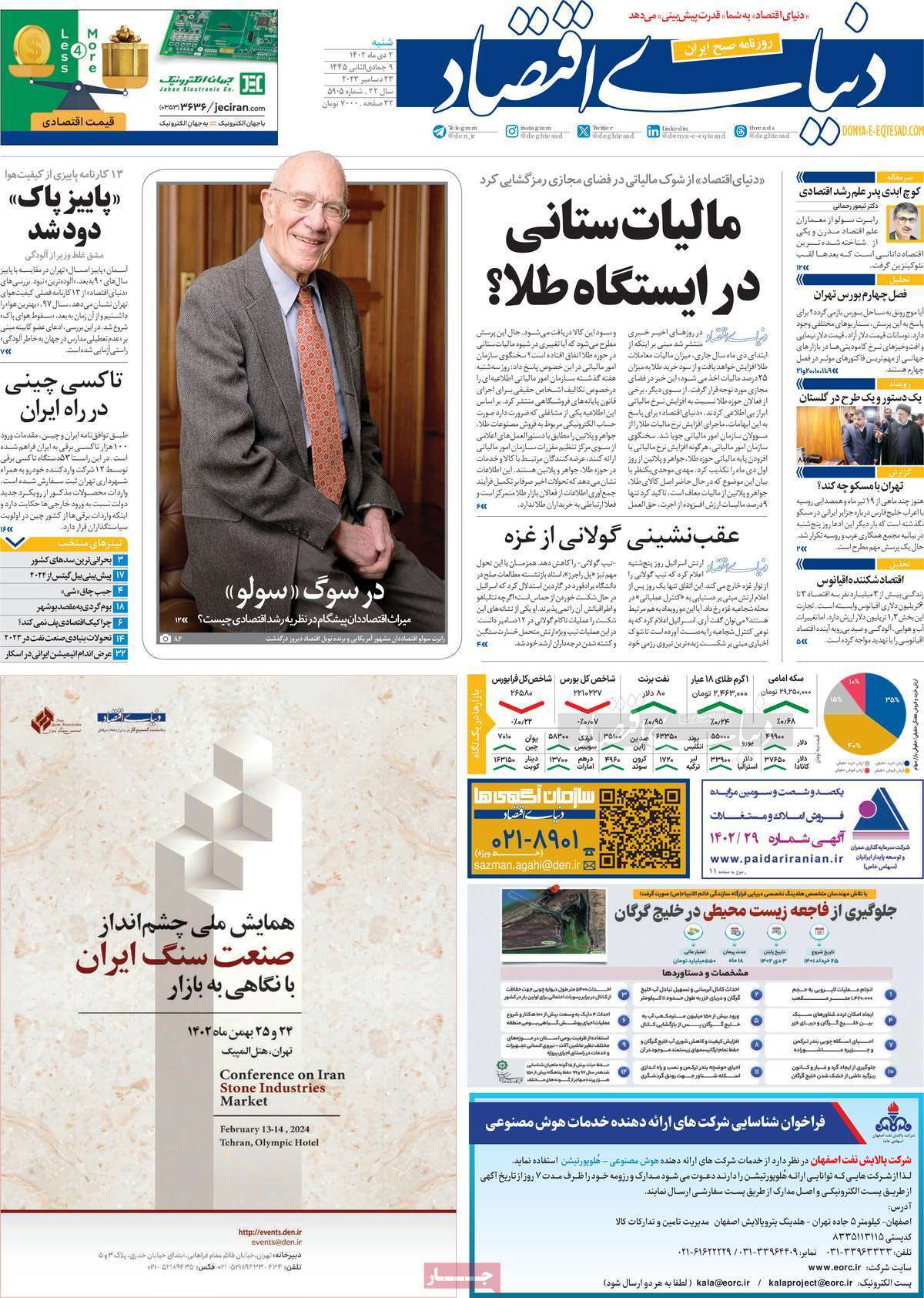 مروری بر سرتیتر روزنامه‌های کشور و مهم‌ترین تیترهای اقتصادی؛ امروز ۲ دی ۱۴۰۲