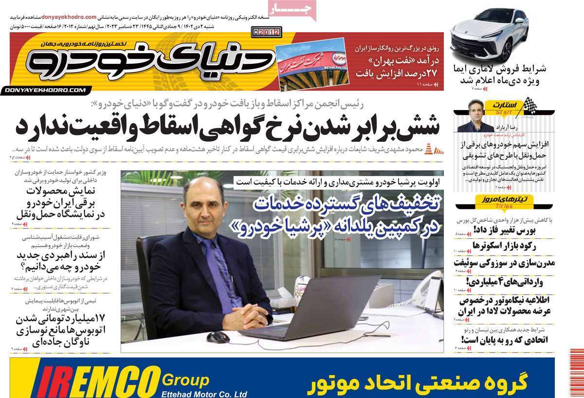مروری بر سرتیتر روزنامه‌های کشور و مهم‌ترین تیترهای اقتصادی؛ امروز ۲ دی ۱۴۰۲