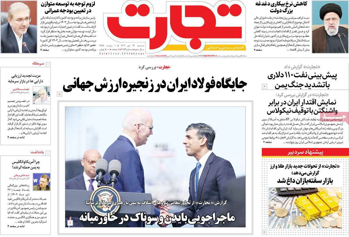 مروری بر سرتیتر روزنامه‌های کشور و مهم‌ترین تیترهای اقتصادی؛ امروز ۲۳ دی ۱۴۰۲