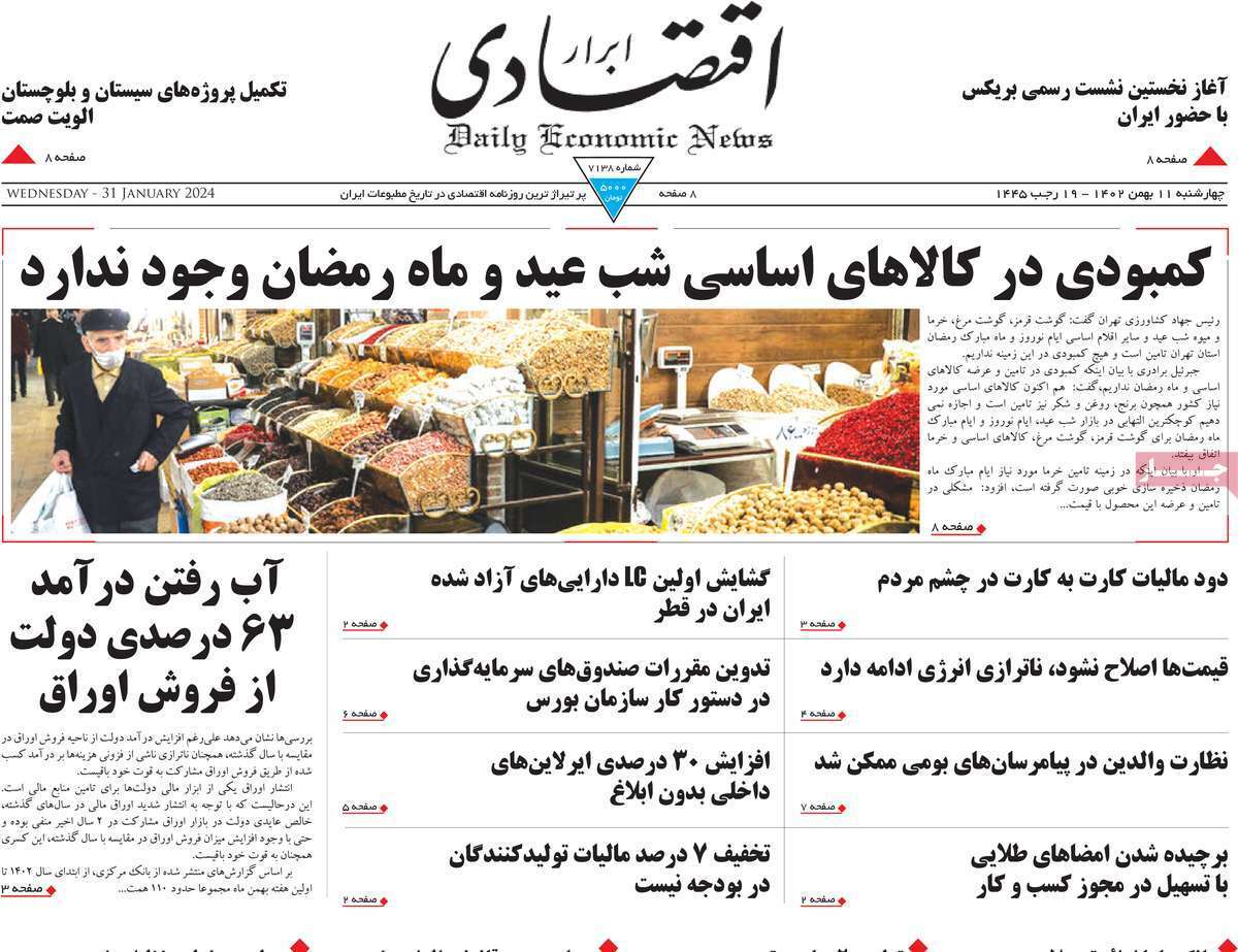 مروری بر سرتیتر روزنامه‌های کشور و مهم‌ترین تیترهای اقتصادی؛ امروز ۱۱ بهمن ۱۴۰۲
