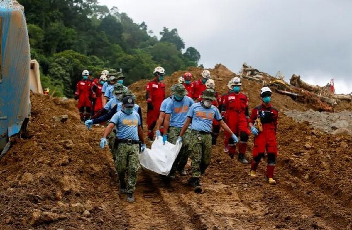شمار قربانیان رانش زمین در جنوب فیلیپین به ۵۴ نفر رسید