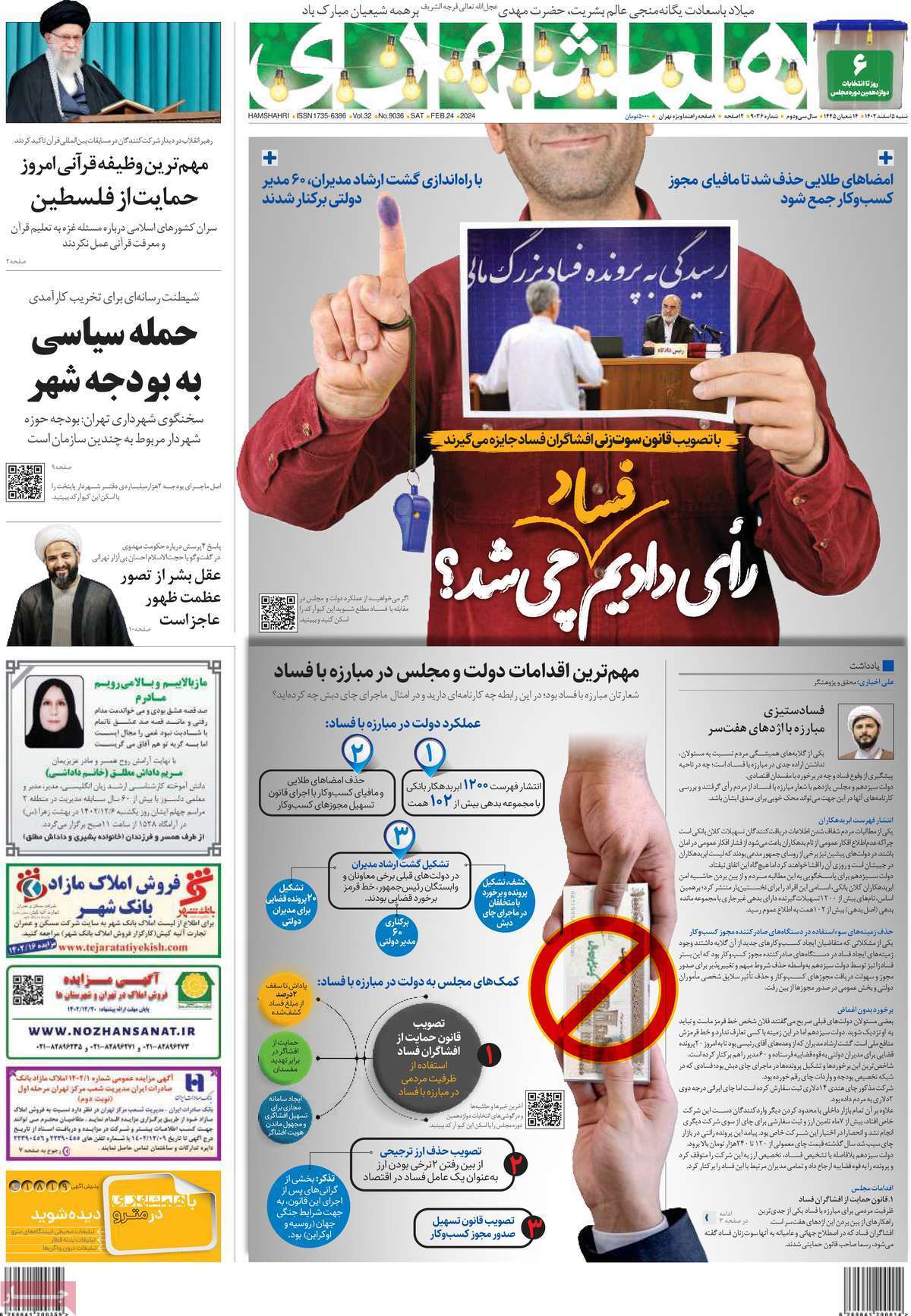 مروری بر سرتیتر روزنامه‌های کشور و مهم‌ترین تیترهای اقتصادی؛ امروز ۵ اسفند ۱۴