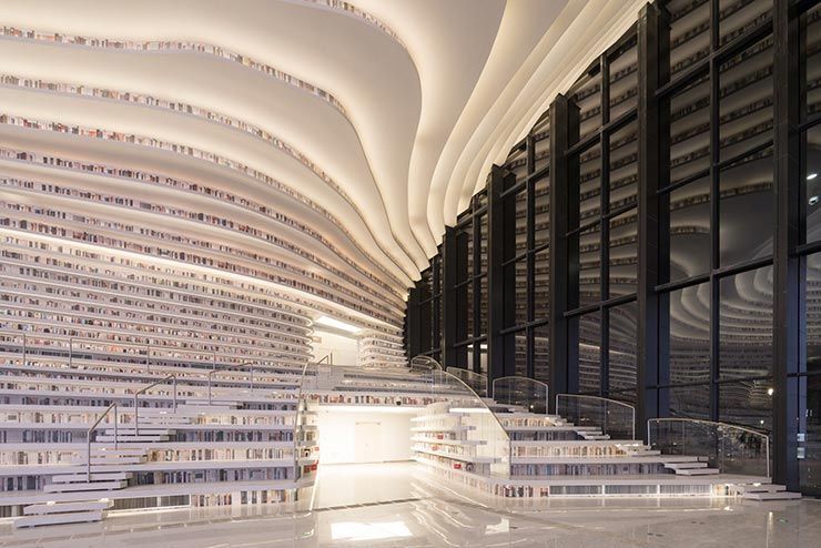 جالب ترین و عجیب ترین معماری کتابخانه‌ی دنیا