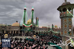 جشن میلاد امام رضا (ع) در حرم رضوی و حضرت معصومه (س)