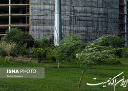 خیزش گرد و خاک در جنوب تهران