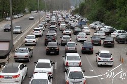 ترافیک سنگین در آزاد راه پردیس - تهران