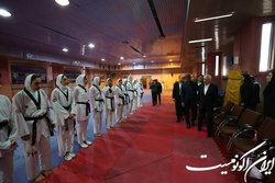 حضور وزیر ورزش در اردوی تیم های ملی تکواندو