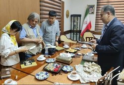 باستان‌شناسان جاده ابریشم در موزه ملی ایران