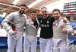 شمشیربازی سابر ایران به مدال نقره آسیا رسید