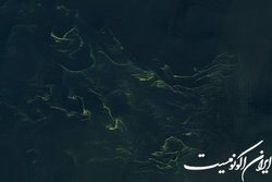 عکس ماهواره ناسا از درخشش دریای شمال