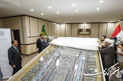 محراب ایرانی حرم امام علی(ع) رونمایی شد + عکس