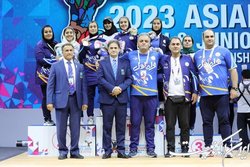 تیم وزنه‌برداری دختران ایران سوم آسیا شد