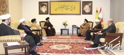 دیدار هیاتی از علمای ایرانی با سیدحسن نصرالله
