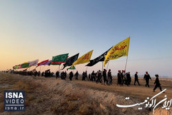 کاروان «مشایه الحسین» اهواز راهی کربلا شد