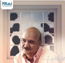 نقاشی‌های ایرج طهماسب روی دیوارهای یک نمایشگاه