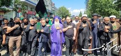 حضور سفیر ایران با قرآن در راهپیمایی تاسوعای شیعیان گرجستان