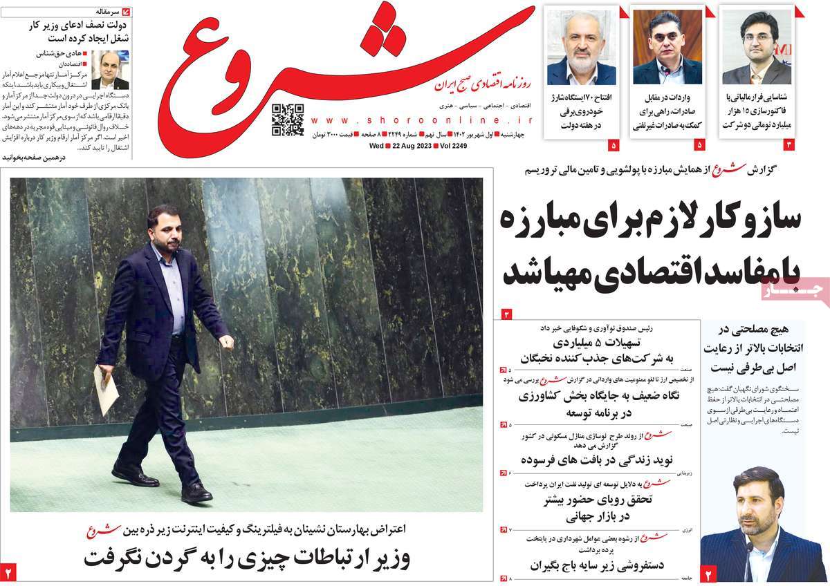 مروری بر سرتیتر روزنامه های کشور و مهمترین تیترهای اقتصادی؛ امروز ۱ شهریور ۱۴۰۲