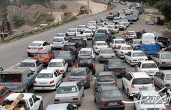 ترافیک سنگین در محور ایلام _مهران