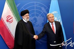 دیدار رئیسی با دبیرکل سازمان ملل و امضای دفتر یادبود