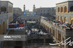 خدمت رسانی سه شیفته خادمین شهرداری تهران در نجف