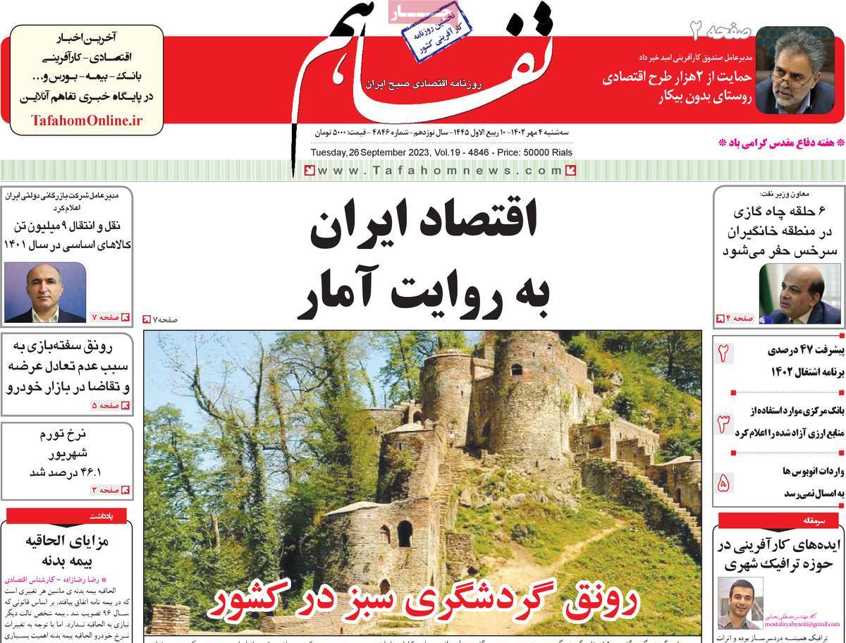 مروری بر سرتیتر روزنامه های کشور و مهمترین تیترهای اقتصادی؛ امروز 4 مهر 1402