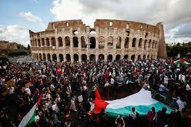 عکس تظاهرات مردم ایتالیا
