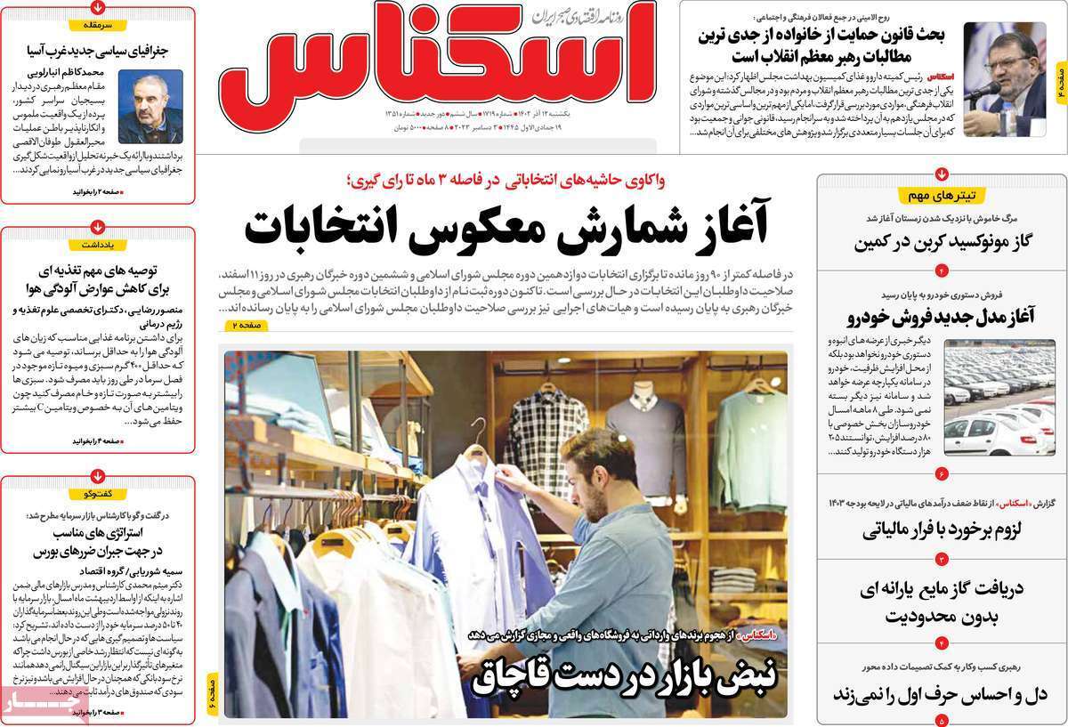 مروری بر سرتیتر روزنامه‌های کشور و مهم‌ترین تیترهای اقتصادی؛ امروز ۱۲ آذر ۱۴۰۲