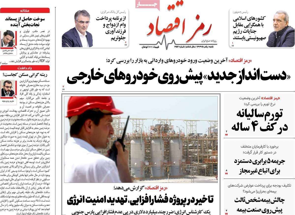 مروری بر سرتیتر روزنامه‌های کشور و مهم‌ترین تیترهای اقتصادی؛ امروز ۱ دی ۱۴۰۳