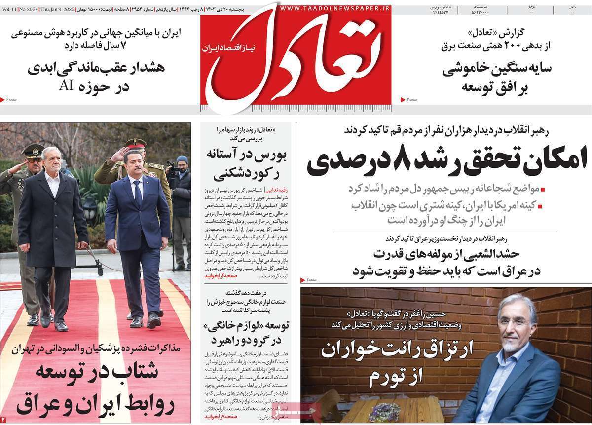 مروری بر سرتیتر روزنامه‌های کشور و مهم‌ترین تیترهای اقتصادی؛ امروز ۲۰ دی ۱۴۰۳