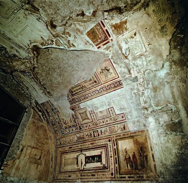 کشف رنگ «آبی مصری» در «کاخ نرون» کشف رنگ «آبی مصری» در «کاخ نرون»