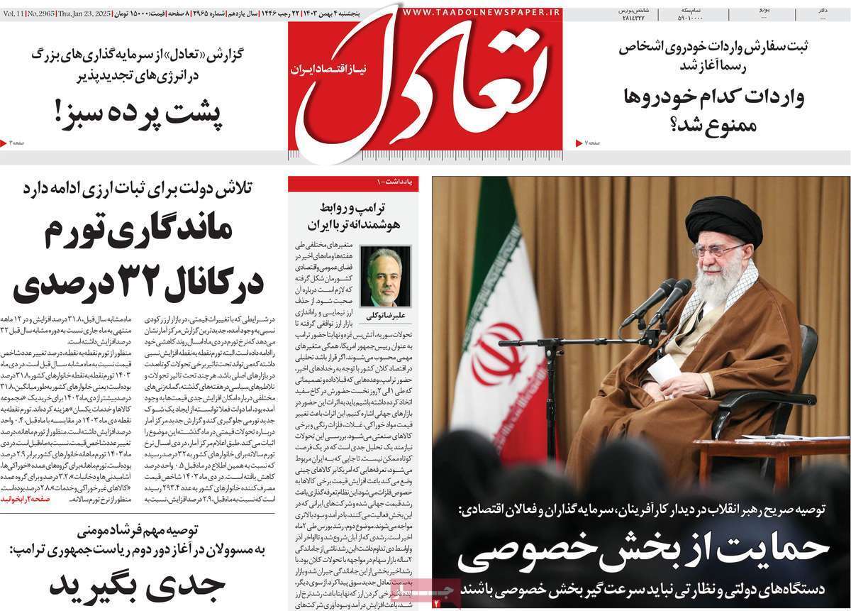 مروری بر سرتیتر روزنامه‌های کشور و مهم‌ترین تیترهای اقتصادی؛ امروز ۴ بهمن ۱۴۰۳