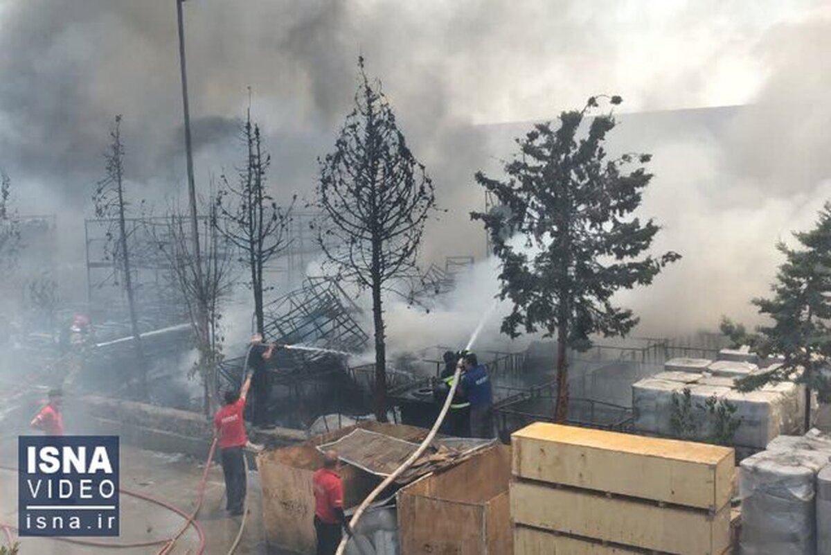 ‌جزئیات آتش‌سوزی در شهرک کاسپین قزوین