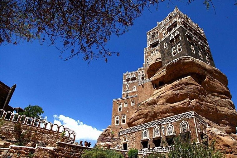 دانلود عکس/ کاخ دار الحجر؛ نمونه ای منحصر به فرد از معماری یمنی