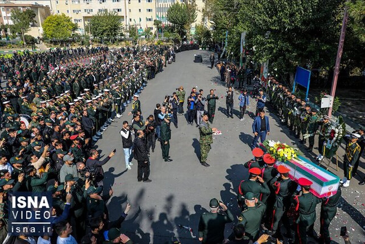 تشییع پیکر شهید امنیت «امیرمحمد شمسی» در تهران