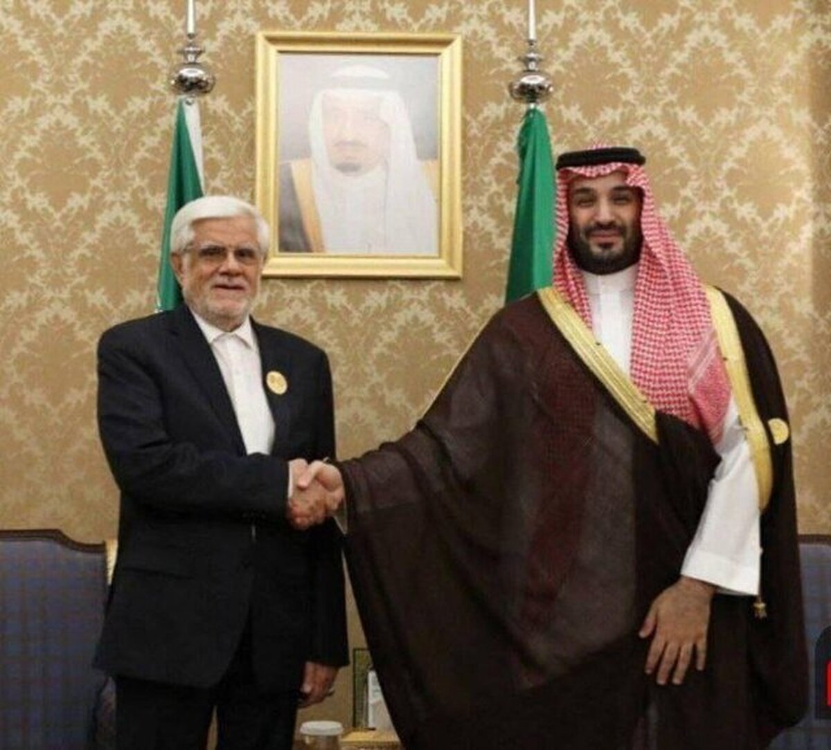 دیدار عارف با بن سلمان