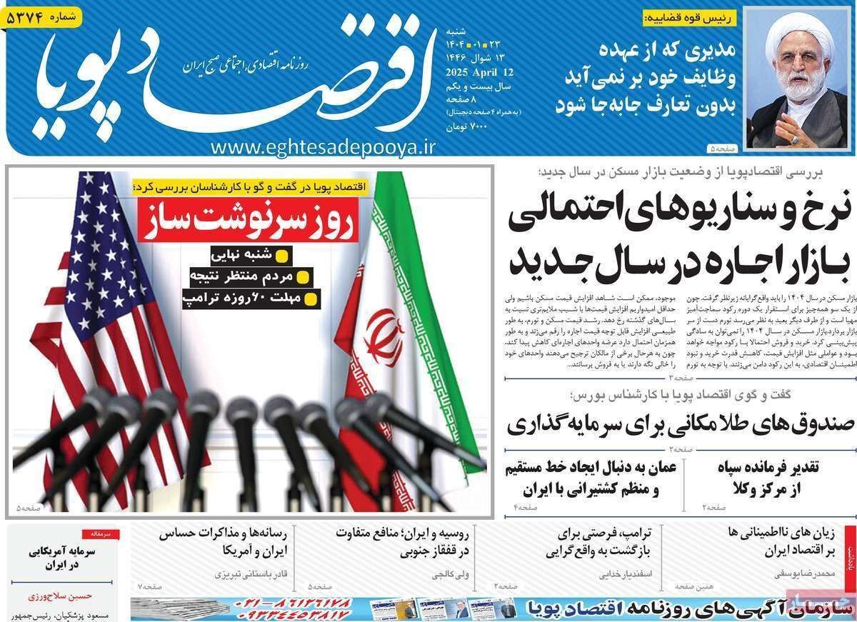 مروری بر سرتیتر روزنامه‌های کشور و مهم‌ترین تیترهای اقتصادی؛ امروز ۲۳ فروردین ۱۴۰۴