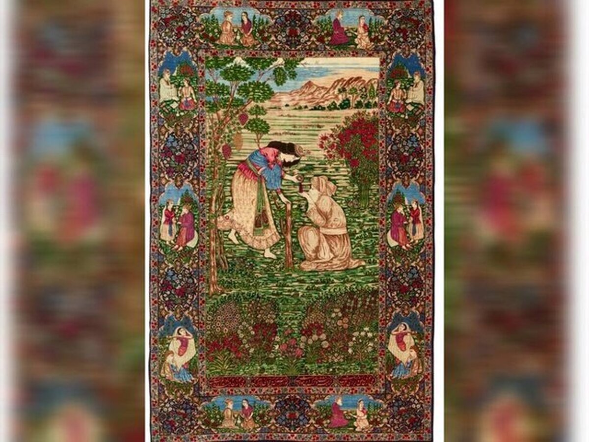 نمایش قالیچه «شیخ صنعان و دختر ترسا» در کاخ نیاوران