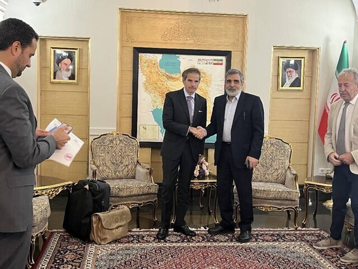 استقبال کمالوندی از گروسی در تهران