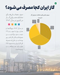 گاز ایران کجا مصرف می‌شود؟
