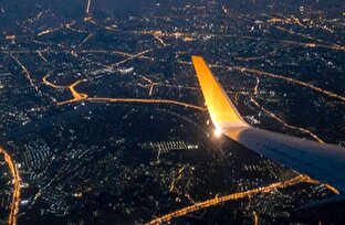 تصویری جالب از پرواز‌ها در آسمان کشور