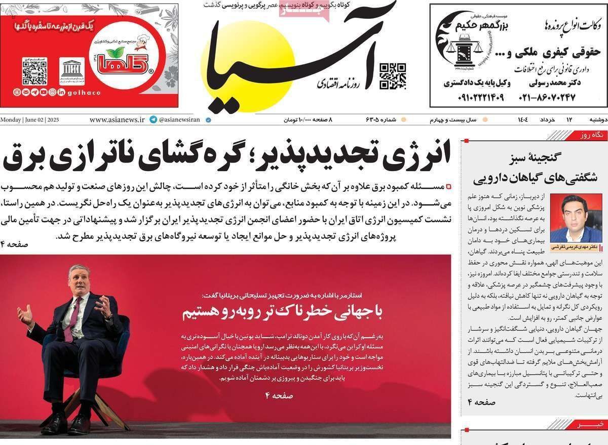 مروری بر سرتیتر روزنامه‌های کشور و مهم‌ترین تیترهای اقتصادی؛ امروز ۱۲ خرداد ۱۴۰۴