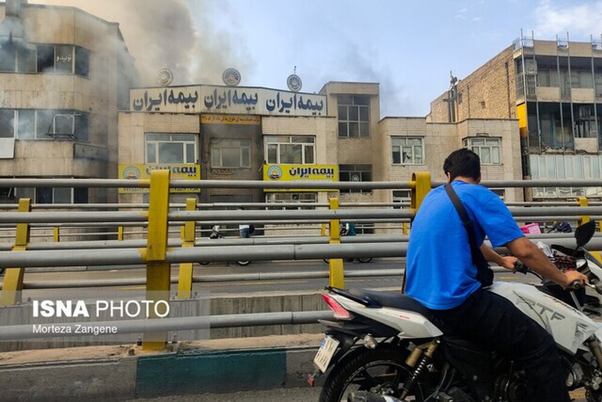 آتش‌سوزی فروشگاه کفش خیابان دماوند