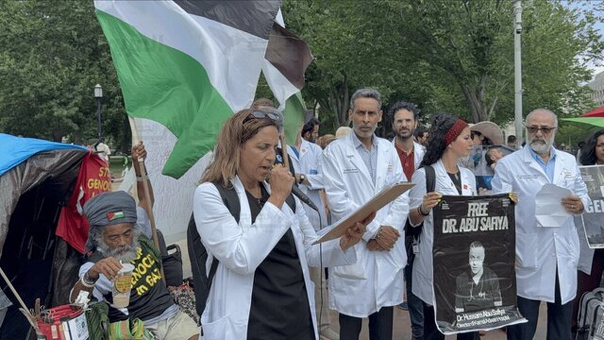 پزشکان علیه نسل‌کشی در تجمعاتی در آمریکا: بنیاد بشردوستانه غزه مرگ می‌آورد، نه غذا